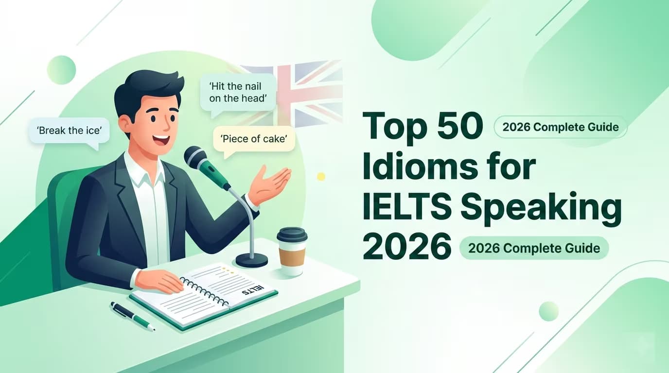Top 50 Idioms for IELTS Speaking 2026 – Boost Your Fluency Score